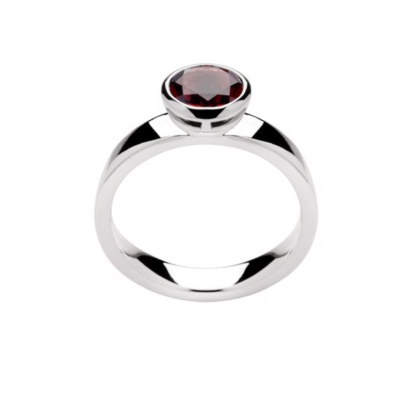 925/- Ring blank, Granat 1,40ct from Bastian Inverun