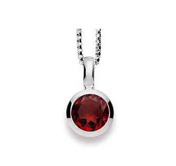 925/- Vedhæng, rho. blank, Granat 1.40ct from Bastian Inverun