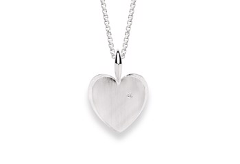 925/- Vedhæng mat/blank, brillant 0,02ct W-SI from Bastian Inverun