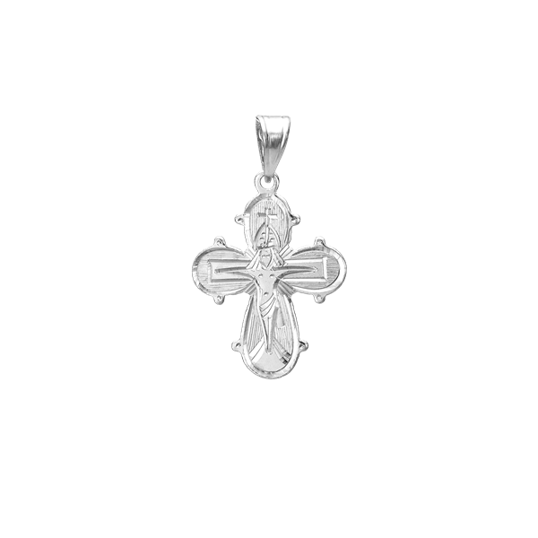 RHOD. SØLV D.KORS GRAVERET 17 X 20,5 MM from Aagaard