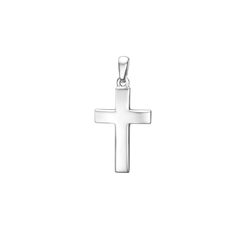 RHOD. SØLV KORS 16 x 23,5 MM from Aagaard