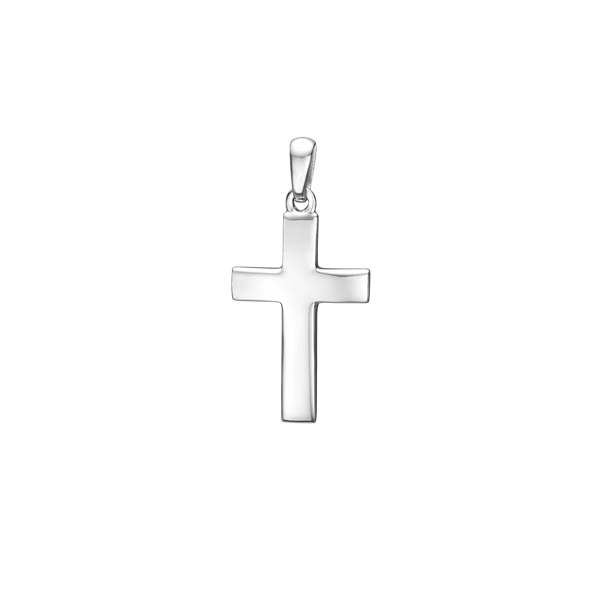 RHOD. SØLV KORS 16 x 23,5 MM from Aagaard