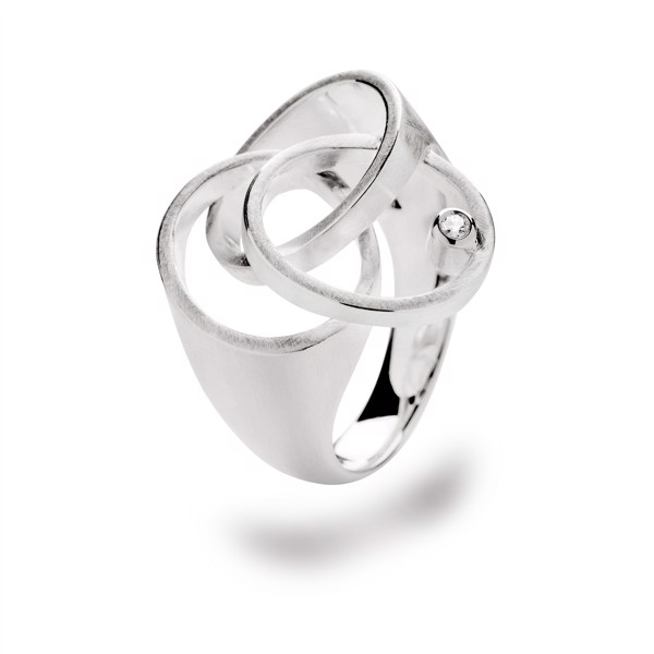 925/- Ring mat, dia. 0,03CT WP1 from Bastian Inverun