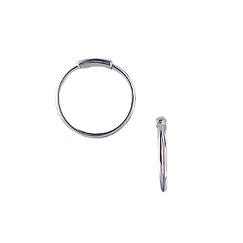 RHOD. SØLV CREOL 17,5MM, TRÅD 1MM VRID from Aagaard