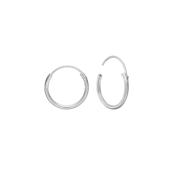 RHOD. SØLV CREOL 15 MM, TRÅD 1,2 MM M/VI from Aagaard