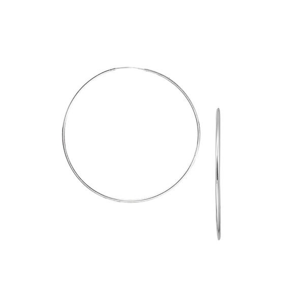 RHOD. SØLV CREOL 40MM, TRÅD 1,2 MM VIPPE from Aagaard