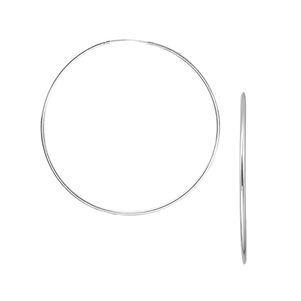 RHOD. SØLV CREOL 55 MM, TRÅD 1,2 MM M/VI from Aagaard