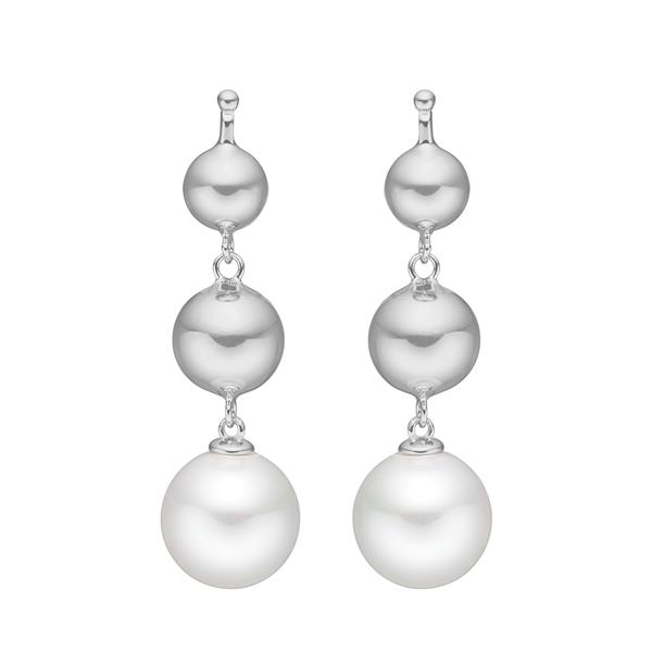 Rhod. sølv system-vedhæng m. perle from Heinzendorff