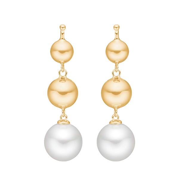 Forg. sølv system-vedhæng m. perle from Heinzendorff