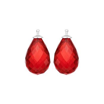 Glas facetteret farve20 m/rh sølv - par from Heinzendorff