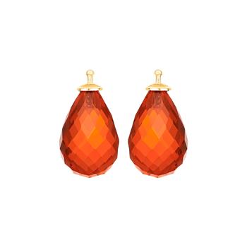 Glas facetteret farve68 m/fg sølv - par from Heinzendorff