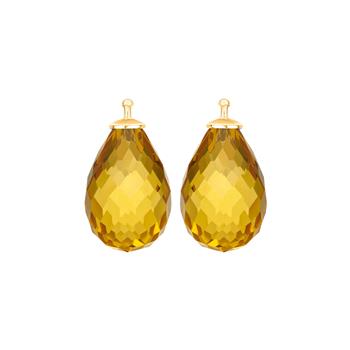 Glas facetteret farve70 m/fg sølv - par from Heinzendorff