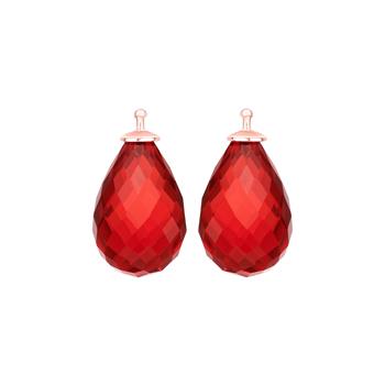 Glas facetteret farve20 m/rfg sølv - par from Heinzendorff