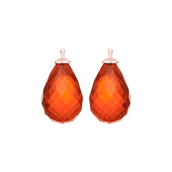 Glas facetteret farve68 m/rfg sølv - par from Heinzendorff