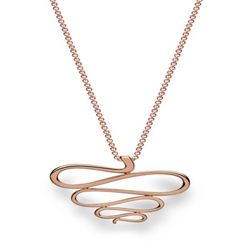 925/- Vedhæng, blank rosa fg. from Bastian Inverun