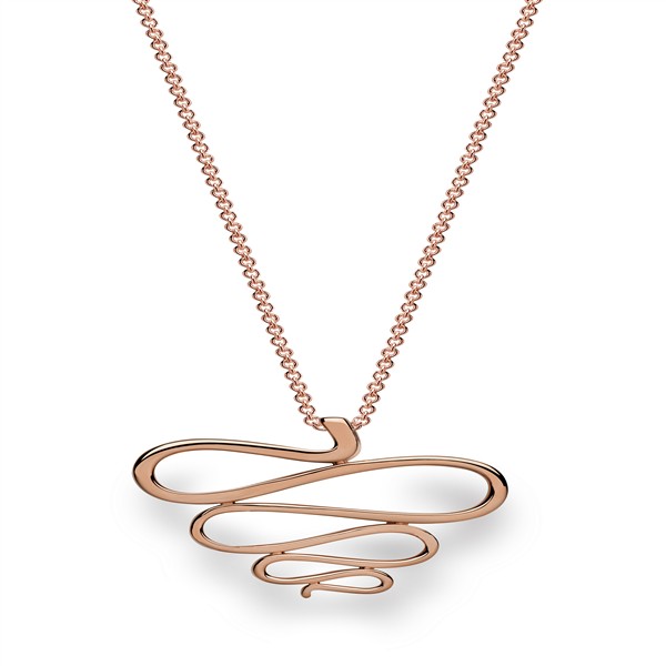 925/- Vedhæng, blank rosa fg. from Bastian Inverun
