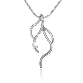 Flowing Silver Necklace by Blicher Fuglsang