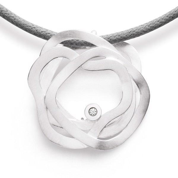 925/ - Vedhæng børstet, dia. 0,02CT WP1 from Bastian Inverun