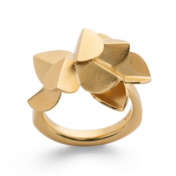 925/- Ring, fg  mat, blank from Bastian Inverun