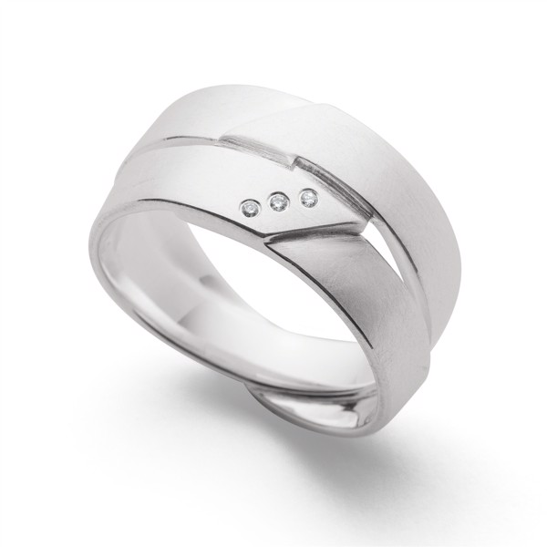 925/- Ring mat, dia. 0,015CT from Bastian Inverun