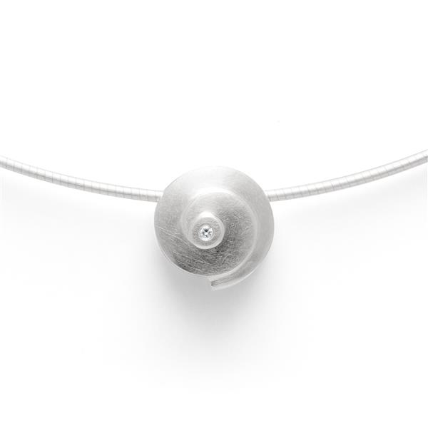 925/- Vedhæng børstet, dia. 0,01CT from Bastian Inverun