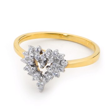 Ring with zirkonia, from Bee