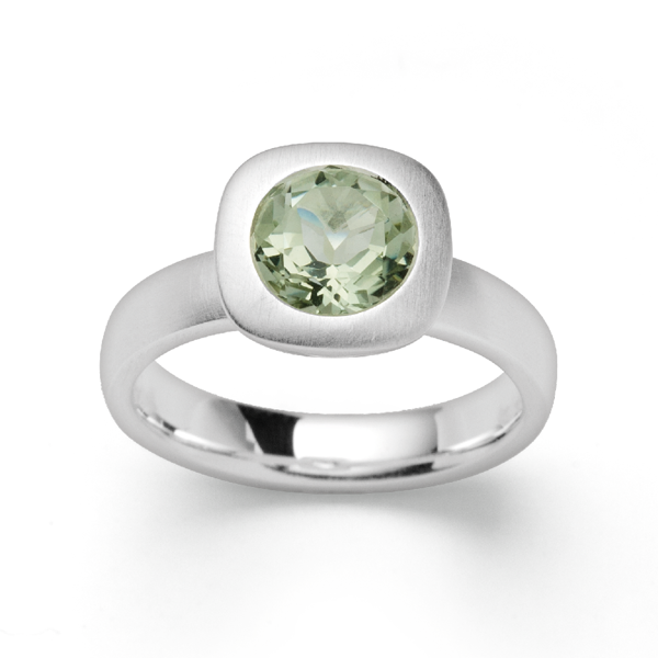 925/- Ring mat, lysegrøn ametyst 1,47ct from Bastian Inverun