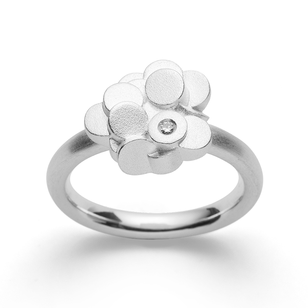 925,- Ring mat, dia. 0,02 ct W-SI3 from Bastian Inverun