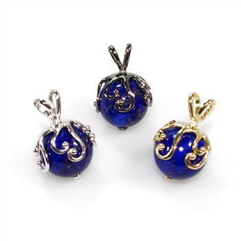 Lapis vedhæng i Sterlingsølv Forgyldt from San - Links of Joy