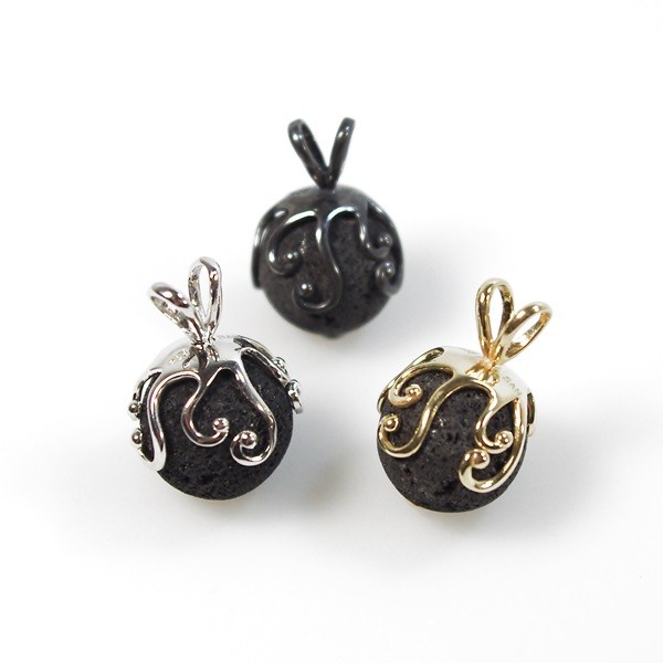 Lava vedhæng i Sterlingsølv Forgyldt from San - Links of Joy