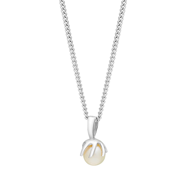 Rhod. sølvvedhæng SWING m/FWP 12mm inkl. kæde from Siersbøl