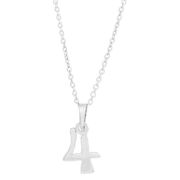 SIERSBØL sølv rhod. vedhæng 4 inkl. kæde from Siersbøl