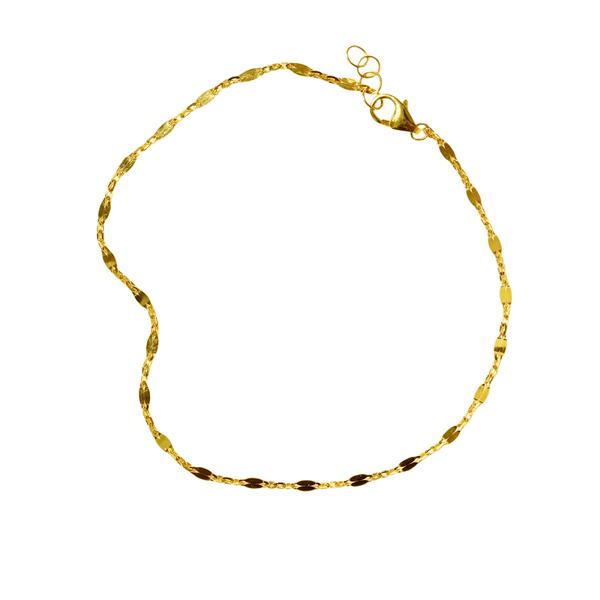 14kt armbånd & halskæde-Mirror kæde 42/45cm from San - Links of Joy