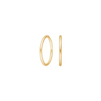 Forgyldt sølv creol 16mm udvendigt from Siersbøl