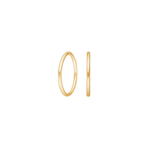 Forgyldt sølv creol 16mm udvendigt from Siersbøl