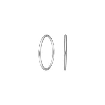 Rhod. sølv creol 18 mm udvendigt from Siersbøl