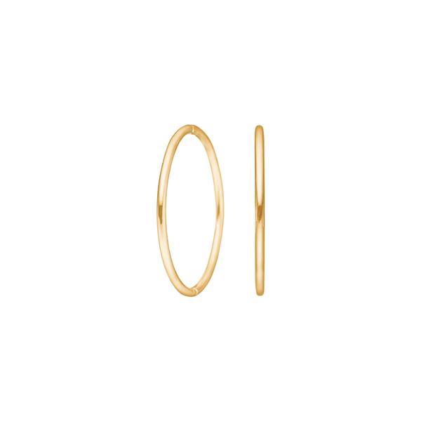 Forgyldt sølv creol 22 mm udvendigt from Siersbøl