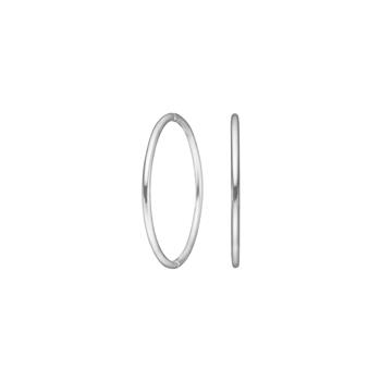 Rhod. sølv creol 22 mm udvendigt from Siersbøl