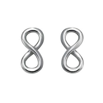 Rhod. sølvørestik ETERNITY52, uendelighedstegn from Nordahl