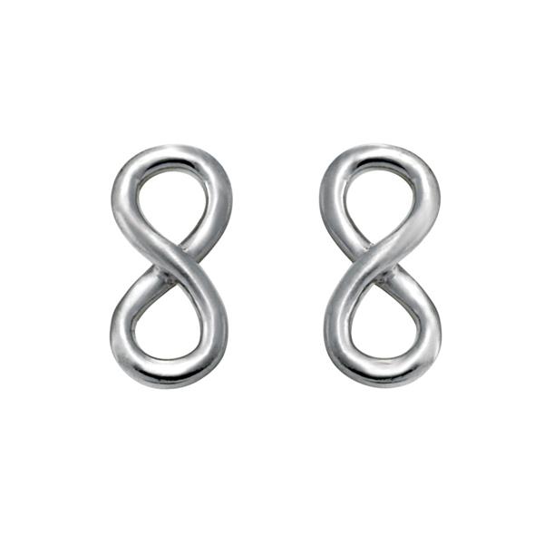 Rhod. sølvørestik ETERNITY52, uendelighedstegn from Nordahl