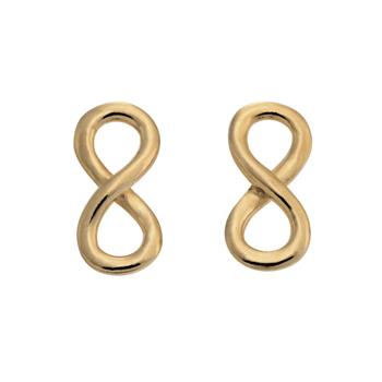 Forgyldt sølvørestik ETERNITY52, uendelighedstegn from Nordahl