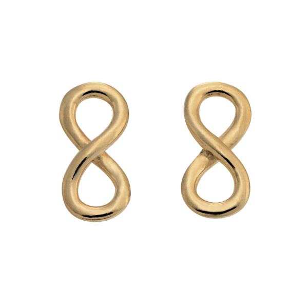 Forgyldt sølvørestik ETERNITY52, uendelighedstegn from Nordahl