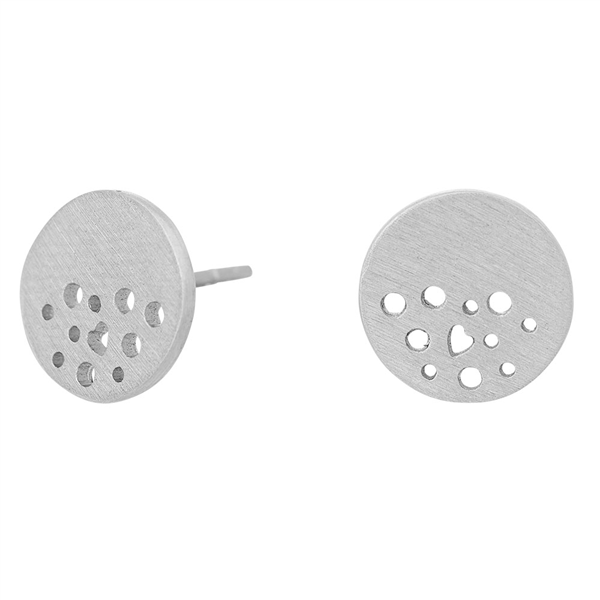 Rhd. sølv øreringe DUST52 10mm from Nordahl