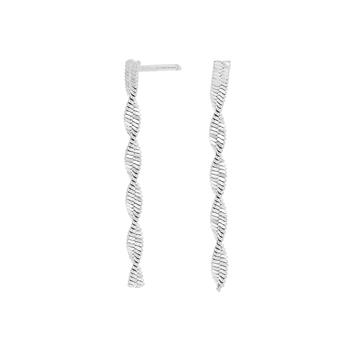 Rhod. sølvørehænger LUX52 from Nordahl