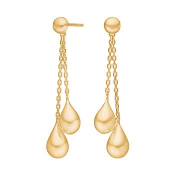 Forgyldt sølv ørehængere DROPS52 from Nordahl