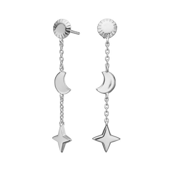 Rhd. sølv ørehængere UNIVERSE52 from Nordahl