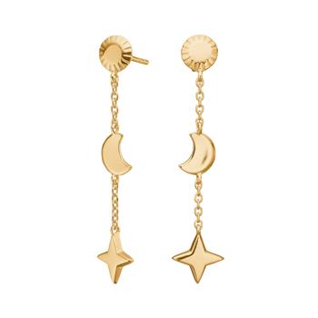 Forgyldt sølv ørehængere UNIVERSE52 from Nordahl