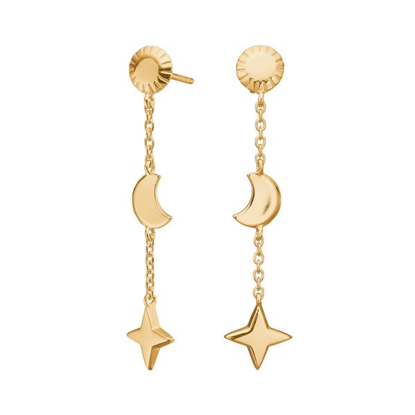 Forgyldt sølv ørehængere UNIVERSE52 from Nordahl