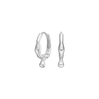 Rhd. sølv creoler FLUID52 from Nordahl