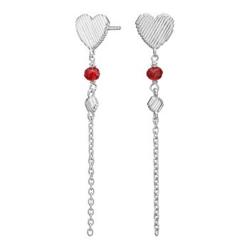 Rhd. sølv ørehængere hjerte BRODERIE52 from Nordahl